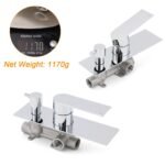 Watermark Chrome Square Shower Mixer Diverter Tap Valve For Shower Combo Spout - Image 3