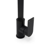 WELS Matte Black High Rise Gooseneck Kitchen Sink Laundry Mixer Faucet Tapware - Image 6