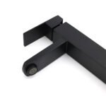 Matt Black Tall Square Basin Mixer Vanity Laundry Counter Sink Faucet Tap Outlet - Image 4