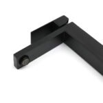 Matt Black Stainless Steel Square Tall Basin Mixer Sink Tap High Vanity Spout - Image 4