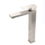 WELS Square Tall Basin Vessel Mixer Faucet Tap Kitchen Laundry Brushed Nickel - Image 2