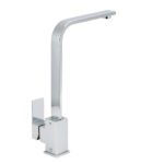 WELS Chrome Square Gooseneck Spout Swivel Laundry Sink Kitchen Mixer Faucet Tap - Image 3