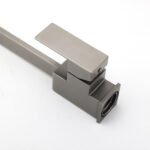 WELS Gun Metal Square Gooseneck Swivel Laundry Kitchen Mixer Faucet Sink Tap Set - Image 6