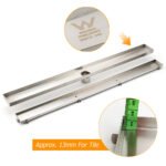 304 Stainless Steel 800mm Tile Insert Linear Shower Grate Floor Drain 50mm Waste - Image 4