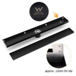 Matt Black 800mm Tile Insert Bathroom Floor Drain Shower Grate 50mm Outlet Waste - Image 5