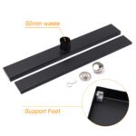 Matt Black 800mm Tile Insert Bathroom Floor Drain Shower Grate 50mm Outlet Waste - Image 6