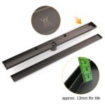 Gun Metal Bathroom Tile Insert 800mm Linear Shower Grate Floor Drain 50mm Waste - Image 4
