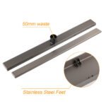 Gun Metal Bathroom Tile Insert 800mm Linear Shower Grate Floor Drain 50mm Waste - Image 6