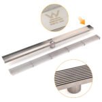 Bathroom Stainless Steel 800mm Strip Fence Shower Grate Floor Drain 50mm Outlet - Image 5