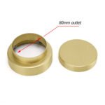 Brushed Gold 100mm In Diamater Tile Insert Floor Drain Shower Grate 75mm Outlet - Image 4