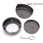 Gun Metal Round 100mm Diameter Tile Insert Floor Drain Shower Grate 75mm Outlet - Image 3