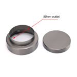 Gun Metal Round 100mm Diameter Tile Insert Floor Drain Shower Grate 75mm Outlet - Image 4