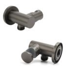 Gun Metal Grey Handheld Shower Head Swivel Bracket Holder Water Inlet Elbow Connector - Image 3
