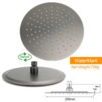 WELS Gun Metal Round 10" 2in1 Shower Head 3 Modes Handheld Slide Rail Arm Twin Taps - Image 6