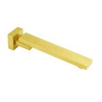 Brushed Gold Square Stainless Steel 180 Swivel Bathtub Faucet Water Outlet Spout - Image 2