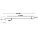 Brushed Gold Square Stainless Steel 180 Swivel Bathtub Faucet Water Outlet Spout - Image 6