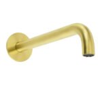 Brushed Gold Round 250mm Spout For Bathroom Tub Wall Mounted Water Filler Outlet - Image 4