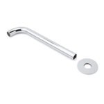 Polisehd Chrome Round 250mm Long Water Filler Spout Bath Tub Wall Mounted Outlet - Image 5