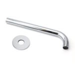 Polisehd Chrome Round 250mm Long Water Filler Spout Bath Tub Wall Mounted Outlet - Image 6