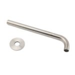 Brushed Nickel 300mm Extra Long Wall Mounted Extention Bathtub Filler Spout Set - Image 6