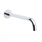 300mm Extra Long Wall Mounted Chrome Round Extention Bathtub Filler Spout Outlet - Image 3