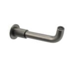 Gun Metal Grey Round Bathtub Spout Basin Curve Faucet Bubble Water Outlet 304SUS - Image 3