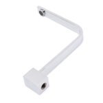 Square Chrome Gooseneck Arm Wall Mounted Swivel Bathtub Spout Faucet Outlet Set - Image 5
