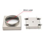 WaterMark Brushed 100mm Square Tile Insert Shower Grate Floor Drain 80mm Waste - Image 4