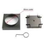 Gun Metal 100x100mm Square Tile Insert Floor Drain Small Shower Grate 80mm Waste - Image 4