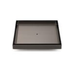 Gun Metal Large Square 200x200mm Tile Insert Floor Drain Shower Grate 80mm Waste