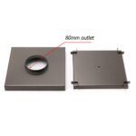 Gun Metal Large Square 200x200mm Tile Insert Floor Drain Shower Grate 80mm Waste - Image 4