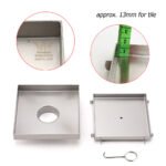 150x150mm Square Tile Insert Floor Drain Stainless Steel Shower Grate 50mm Waste - Image 3