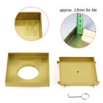 Brushed Gold 150x150mm Tile Insert Floor Drain Shower Grate 80mm Waste Watermark - Image 3