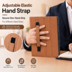SENYOSON Dark Red iPad Pro Case for iPad Pro 13" 1st Gen M4 2024, Premium Leather Folio Stand Cover with Pencil Holder - Image 7