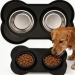 Anti Tip Stainless Steel Dog Bowl 2 in 3 Food Water Bowl - Image 3