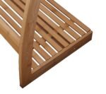Bamboo Towel Bar Metal Holder Rack 3-Tier Freestanding and Bottom shelf for Bathroom - Image 5