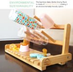 CARLA HOME Portable Bamboo Baby Bottle Drying Rack - Image 2