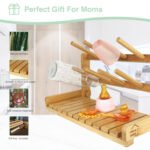 CARLA HOME Portable Bamboo Baby Bottle Drying Rack - Image 3