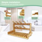 CARLA HOME Portable Bamboo Baby Bottle Drying Rack - Image 4