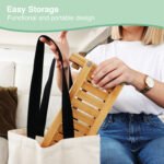 CARLA HOME Portable Bamboo Baby Bottle Drying Rack - Image 8