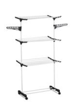 CARLA HOME Folding 3 Tier Clothes Laundry Drying Rack with Stainless Steel Tubes for Indoor & Outdoor Home - Image 2