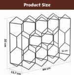14 Bottle Freestanding Modern Metal Countertop Wine Rack Countertop - Image 8