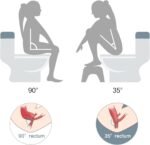 Bamboo Toilet Stool Foldable and Adjustable Height with Non-Slip Layer for Bathroom - Image 7