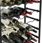 6-Tier Freestanding Wine Rack for 30 Bottles with Wood Countertop and Sturdy Metal Frame - Image 4