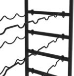 6-Tier Freestanding Wine Rack for 30 Bottles with Wood Countertop and Sturdy Metal Frame - Image 7