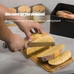 Bread Bin with Bamboo Lid used as Chopping Board for Kitchen Countertop - Image 3