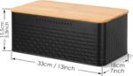 Bread Bin with Bamboo Lid used as Chopping Board for Kitchen Countertop - Image 8