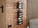 Metal Wall Mount Wine Rack for Wine Bottles, Liquor, Champagne (Holds 10 Bottles) - Image 4