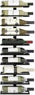 Metal Wall Mount Wine Rack for Wine Bottles, Liquor, Champagne (Holds 10 Bottles) - Image 5