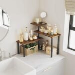 3-Tier Wooden Corner Shelf Kitchen Spice Rack Organiser Home Storage & Organisation - Image 3